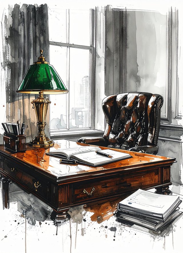 Sketchbook cover: The office