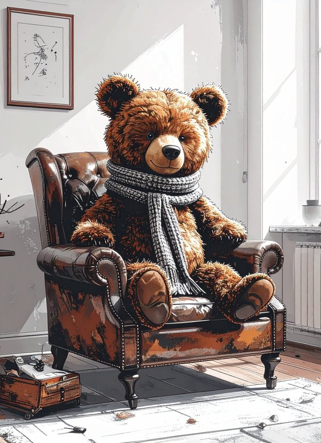 Sketchbook cover: Teddy bear